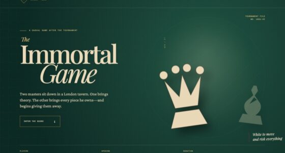 The Immortal Game — London, 1851 — Material-Driven Narrative (FABLE/175, room 76)