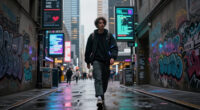 A Walkable ASCII Cyberpunk City In One HTML File [Video]